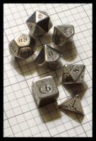 Dice : Dice - Metal Dice - Q Workshop Steampunk Stainless Steel Metal 7 Dice Set - Ebay Aug 2012